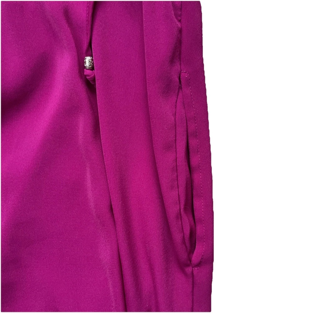 American Eagle Dress Womens Small Fuchsia Ruffle A-Line Spaghetti Strap Y2K - Picture 7 of 7